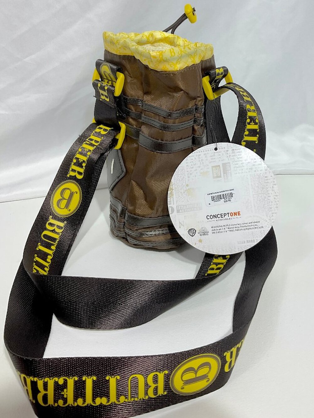 NWT Harry Potter Butterbeer 8" Water Bottle Holder FLY26015 Wizarding World - Picture 2 of 16